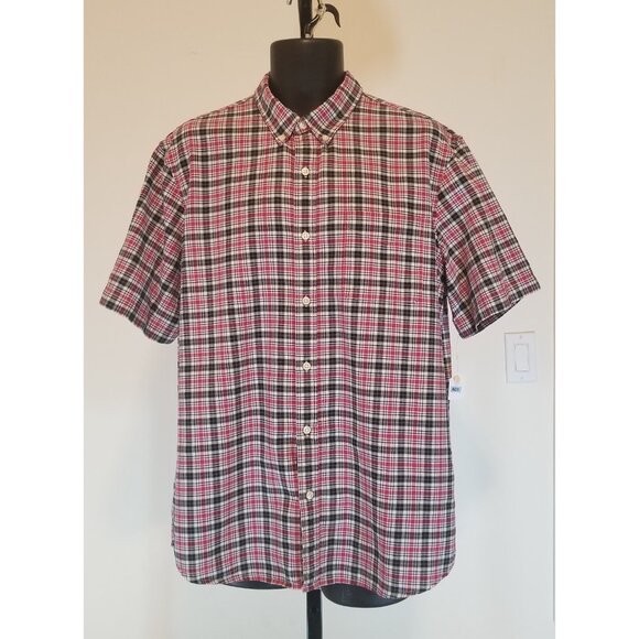 DENIM & SUPPLY RALPH LAUREN MEN'S SHORT PLAID SHIRT 100% COTTON SIZE XL #809 - Picture 1 of 7